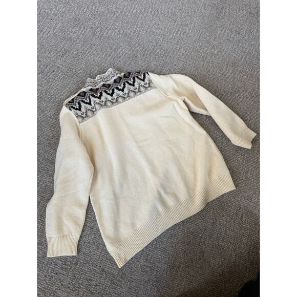 Coldwater Creek fairisle beaded plus size sweater 1X 18 - Picture 2 of 8